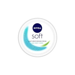 NIVEA Soft Light Moisturising Cream 200ml – Fast Absorbing Daily Moisturizer for Face, Hand & Body