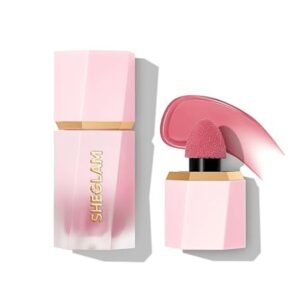 SHEGLAM Color Bloom Liquid Blush Love Cake 5.2ml – matte finish liquid blush for natural rosy cheeks with long-lasting color payoff.