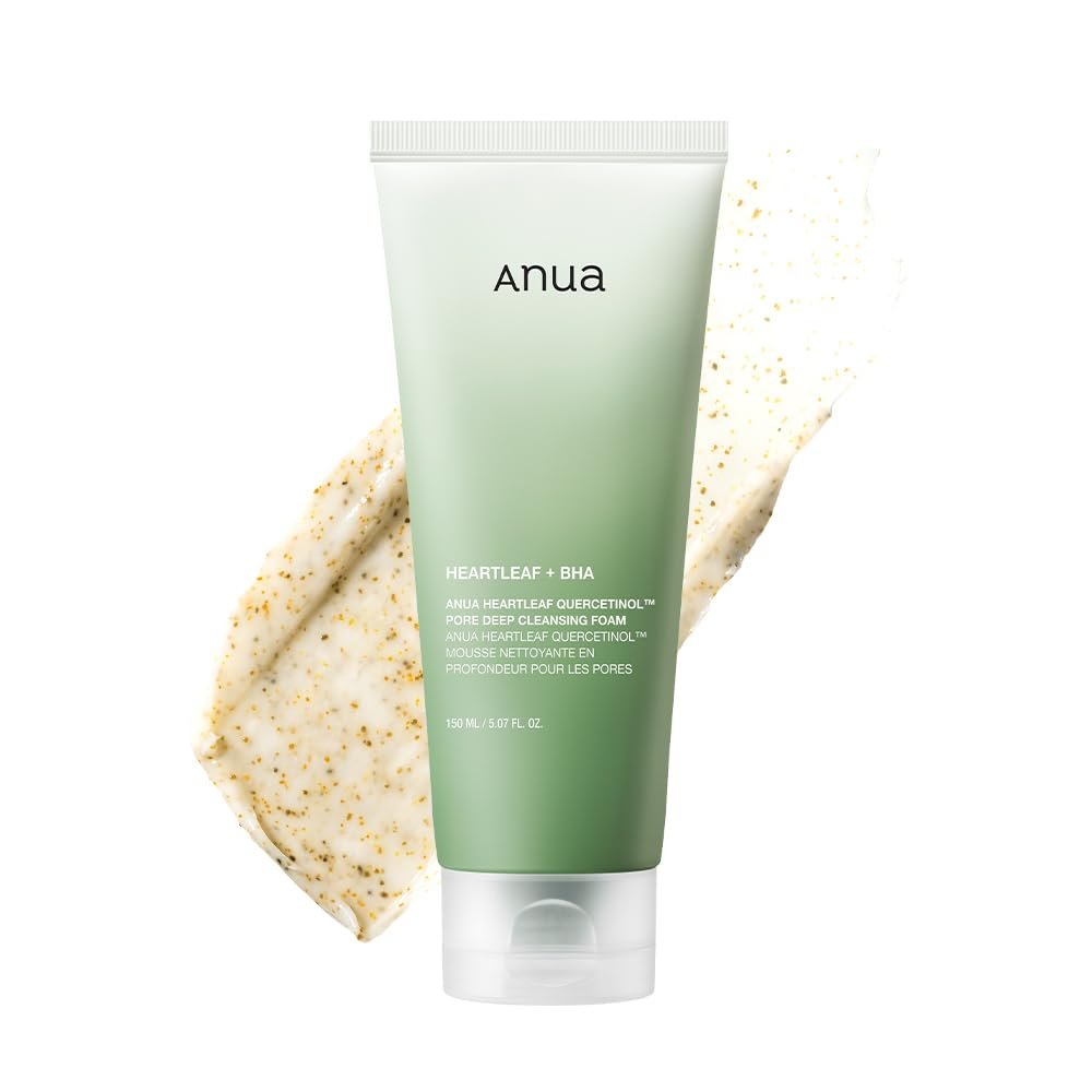 ANUA Heartleaf Quercetinol Pore Deep Cleansing Foam 150ml | Facial Cleanser ANUA Heartleaf Quercetinol Pore Deep Cleansing Foam 150ml – Soothing Cleanser for Sensitive & Oily Skin