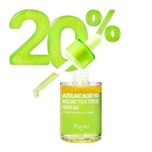 PURITO Azelaic Acid 10% Kojic Acid Tea Tree Facial Serum 30ml for acne and dark spot care