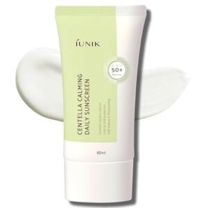 IUNIK Centella Calming Moisture Daily Sunscreen SPF 50+ 60ml for soothing and hydrating sun protection