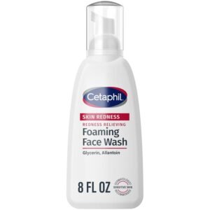 Cetaphil Redness Relieving Foaming Face Wash 237ml for sensitive and redness-prone skin