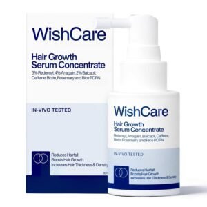 WishCare Hair Growth Serum Concentrate 30ml – anti hair fall serum for hair regrowth, stronger roots, and thicker hair.