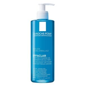 La Roche-Posay Effaclar Purifying Cleansing Gel 400ml for oily and sensitive skin, removes impurities and excess sebum