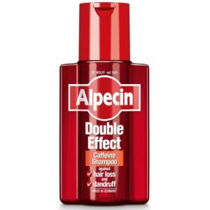 Alpecin Double Effect Shampoo 200ml – caffeine shampoo for dandruff removal and hair root activation.