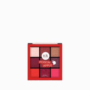 Nicka K New York Nine Color Eyeshadow Palette Poison Apple – highly pigmented 9-shade palette with bold matte and shimmer colors for long-lasting eye makeup.