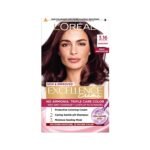 L’Oréal Paris Excellence Crème Hair Color 3.16 Burgundy – Permanent Hair Dye with Rich Burgundy Tone