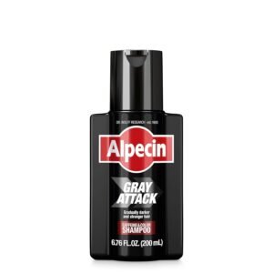 Alpecin Gray Attack Caffeine & Color Shampoo 200ml – reduces gray hair while strengthening hair roots with caffeine.