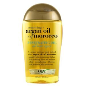 OGX Renewing + Argan Oil of Morocco Hair Oil 100ml – cold-pressed argan oil for smooth, shiny, frizz-free and healthy hair.