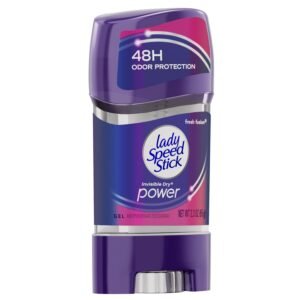 Lady Speed Stick Invisible Dry Power Antiperspirant Deodorant Gel Fresh Fusion 65g – long-lasting sweat and odor protection with fresh fragrance.