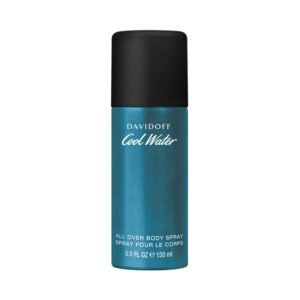 Davidoff Cool Water All Over Body Spray 150ml – refreshing unisex fragrance with notes of mint, coriander, lavender, and amber for long-lasting freshness.