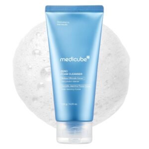 Medicube Zero Foam Cleanser 120g – Korean low pH deep cleansing foam for sensitive, acne-prone and oily skin with gentle pore cleansing action.