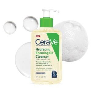 CeraVe Hydrating Foaming Oil Cleanser 237ml for Dry and Sensitive Skin