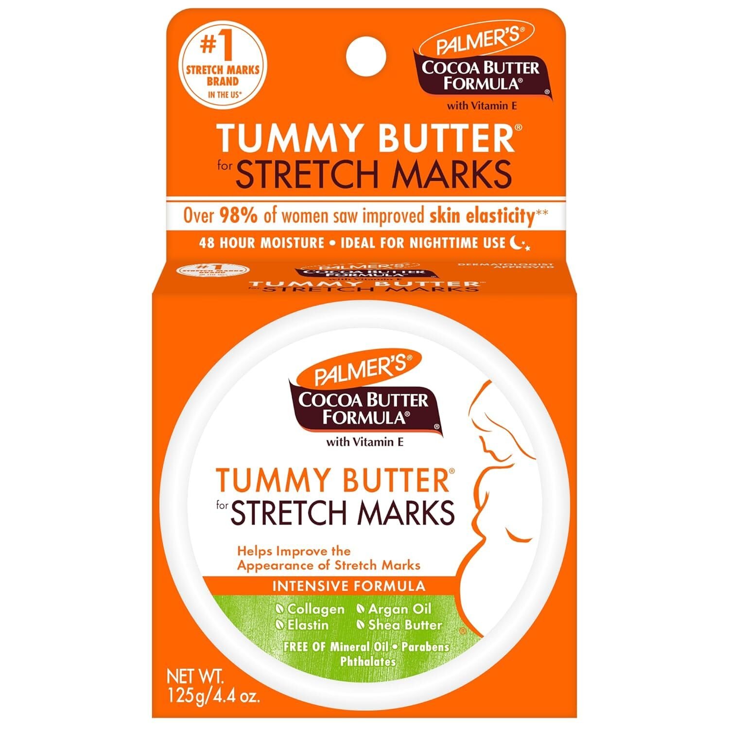 Palmer's Cocoa Butter Formula Tummy Butter – 125g Palmer's Cocoa Butter Formula Tummy Butter 125g for stretch mark care and deep skin hydration
