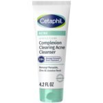 Cetaphil Gentle Clear BPO Acne Cleanser 124ml with 2.6% Benzoyl Peroxide – creamy soothing face wash for acne-prone sensitive skin.