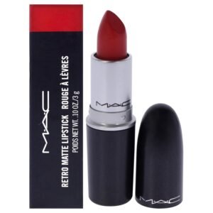 M·A·C Powder Kiss Lipstick 630 D For Danger 3g – Soft Matte Red Lipstick