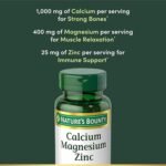 Nature’s Bounty Calcium Magnesium Zinc Vitamin D3 100 Caplets - Image 3