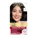 L’Oréal Excellence Crème Hair Color 1 Black – Triple Care Permanent Hair Dye