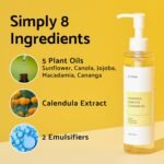 IUNIK Calendula & Jojoba Oil-Infused Vegan Cleansing Oil – 200ml - Image 3