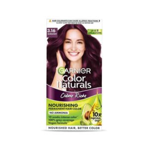 Garnier Color Naturals Shade 3.16 Burgundy 35ml+30g – Permanent Hair Color with Natural Shine