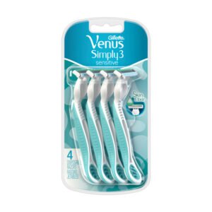 Gillette Simply 3 Sensitive Disposable Razor for women smooth gentle shave sensitive skin