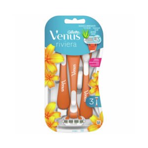 Gillette Venus Riviera Women's Disposable Razors Set for smooth, close, and gentle shaving