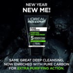 L’Oréal Men Expert Pure Carbon Purifying Daily Face Wash 100ml - Image 2