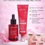 CARE:NEL TXA & Niacinamide 10 Dark Spot Glow Serum and CARE:NEL Derma Alpha Arbutin Glutathione Whitening Cream combo for brightening, dark spot correction, and glowing skin.
