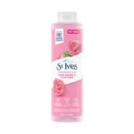 St. Ives Refreshing Body Wash 650ml with Rose Water and Aloe Vera for hydrated, soft skin