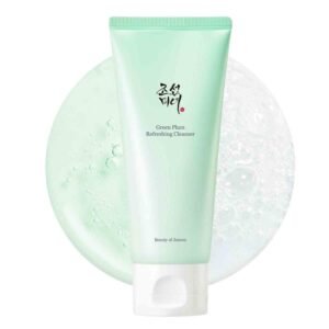 Beauty of Joseon Green Plum Refreshing Cleanser Gel Type 100ml – gentle deep pore cleansing face wash with green plum extract for acne control, blackhead removal, and fresh clear skin.