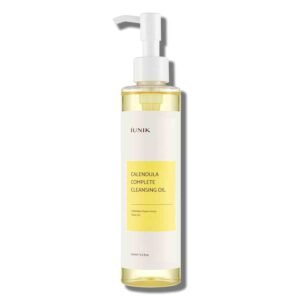 IUNIK Calendula & Jojoba Oil-Infused Vegan Cleansing Oil 200ml – gentle makeup remover and blackhead melting facial cleanser with plant-based oils for deep cleansing, hydration, and sensitive skin care.