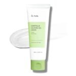 IUNIK Centella Calming Gel Cream 60ml – lightweight soothing gel moisturizer with centella asiatica and tea tree leaf water for calming sensitive skin, oil control, and deep hydration.
