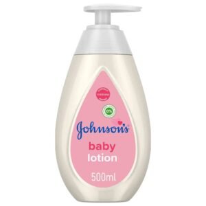 Johnson's Baby Lotion 500ml – nourishing and hypoallergenic baby body lotion enriched with coconut oil that provides 24-hour moisture protection, keeping delicate baby skin soft, smooth, and healthy.