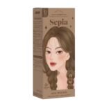 Kota Cosmetics Hair Color Cream Sepia Ash Brown – permanent hair color cream delivering natural ash brown shade with long-lasting coverage, smooth application, and salon-quality shine.