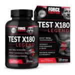 Test X180 Legend Testosterone Booster for Men 120 Capsules by Force Factor for Muscle Strength and Performance