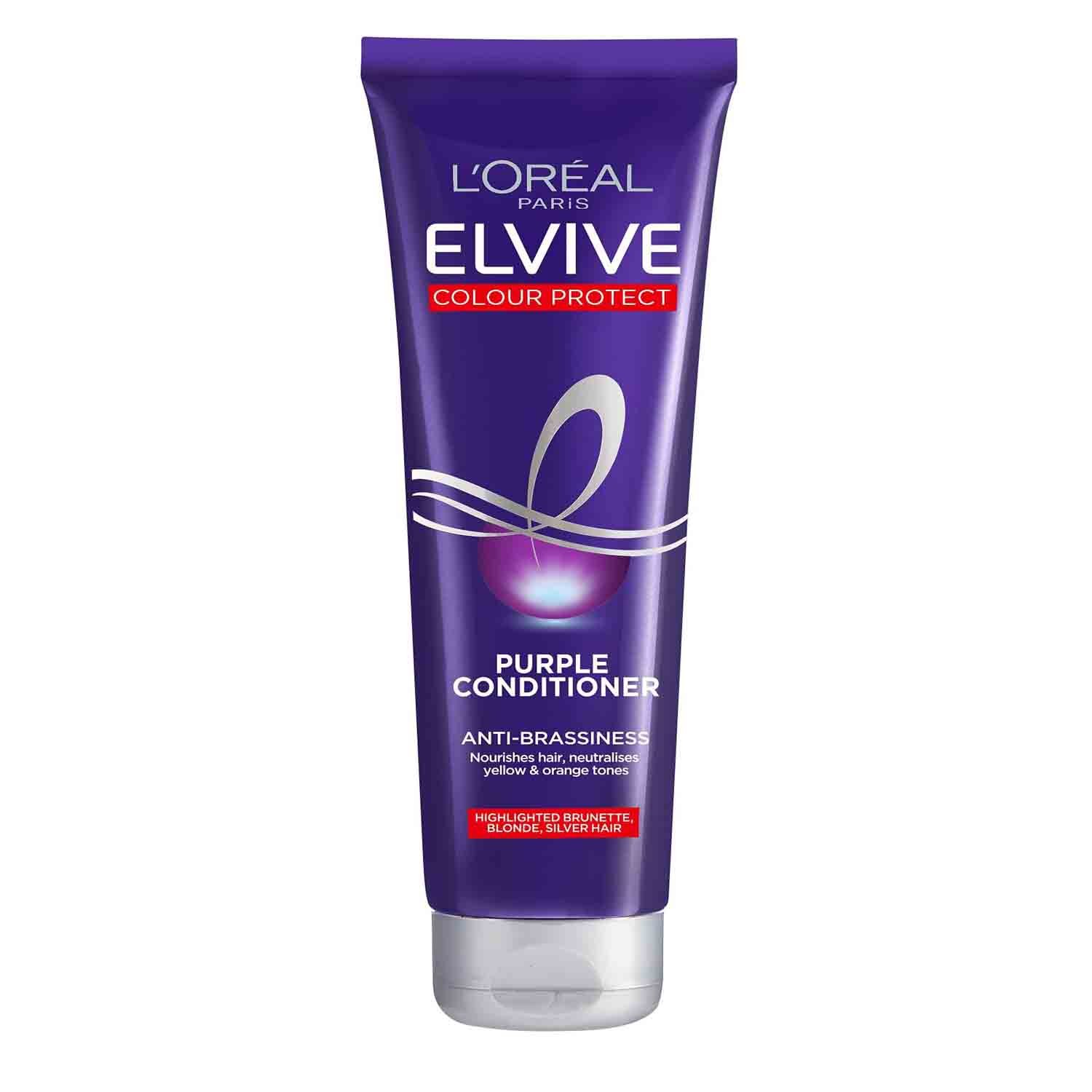 L’Oréal Paris Elvive Colour Vive Violet Toning Conditioner – 150ml L’Oréal Paris Elvive Colour Vive Violet Toning Conditioner 150ml for blonde, grey & highlighted hair