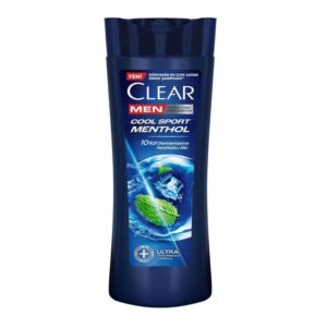 Clear Men Anti-Dandruff Shampoo Cool Sport Menthol 350ml for dandruff control, cooling freshness and scalp cleansing