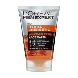 L’Oréal Paris Men Expert Wake-up Effect Face Wash 100ml energizing face cleanser for men with charcoal and caffeine for refreshed skin