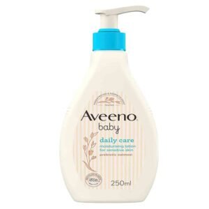 Aveeno Baby Daily Care Moisturising Lotion for Sensitive Skin 250ml – gentle baby lotion enriched with oat extract that moisturizes sensitive skin, soothes dryness, and keeps baby skin soft, smooth, and healthy all day.