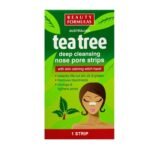 Beauty Formulas Tea Tree Deep Cleansing Nose Pore Strip – Removes Blackheads & Unclogs Pores