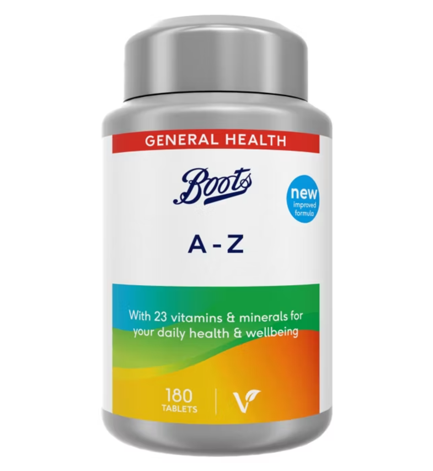 Boots A-Z Multivitamin & Mineral Tablets β 180 Tablets (6 Month Supply) Boots A-Z 180 Tablets β daily multivitamin and mineral supplement for complete nutrition and immunity support.