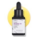 ISNTREE Hyper Retinol EX 1.0 Serum 20ml – potent Korean serum with 1% retinol, 5 peptides, and 5 ceramides to reduce fine lines and improve skin elasticity.