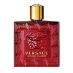 Versace Eros Flame Eau de Parfum 100ml – spicy woody men’s fragrance with citrus, pepper and vanilla notes in bold red bottle.
