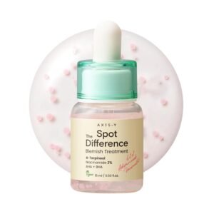 AXIS-Y Spot The Difference Blemish Spot Treatment 15ml acne spot treatment with niacinamide, AHA, BHA and 4-terpineol.