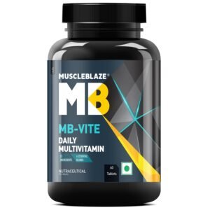 MuscleBlaze MB-Vite Daily Multivitamin 60 Tablets – Supports immunity, energy, and overall wellness for active lifestyles.