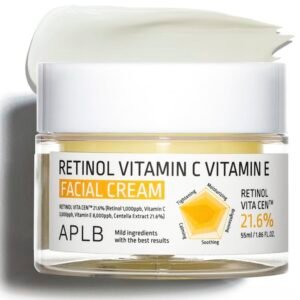 APLB Retinol Vita CEN 21.6% facial cream 55ml with retinol, vitamin C and E for smoother, hydrated skin.