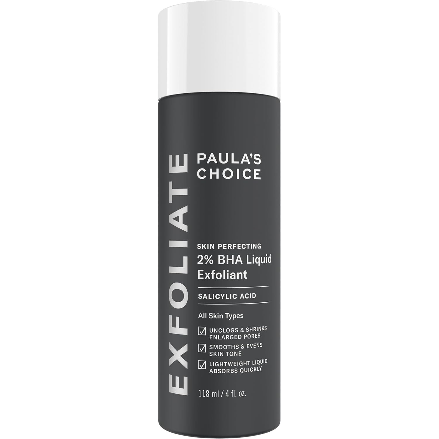 Paula’s Choice Skin Perfecting 2% BHA Liquid Exfoliant – 118ml Paula’s Choice Skin Perfecting 2% BHA Liquid Exfoliant 118ml chemical exfoliant for unclogging pores, smoothing skin texture, and reducing blackheads.