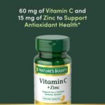 Nature’s Bounty Vitamin C + Zinc 60 mg – 60 Tablets - Image 2