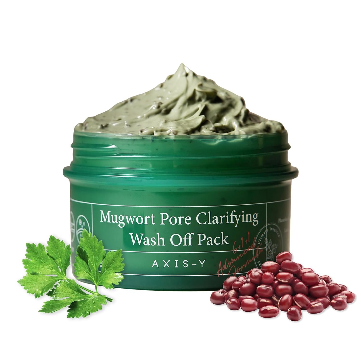AXIS-Y Mugwort Pore Clarifying Wash Off Pack β 100ml AXIS-Y Mugwort Pore Clarifying Wash Off Pack 100ml clay mask with mugwort to unclog pores and remove blackheads & whiteheads.