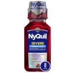 Vicks NyQuil Severe Cold & Flu Nighttime Relief Liquid Berry Flavor 354ml – fast-acting nighttime medicine for severe cold and flu symptoms.